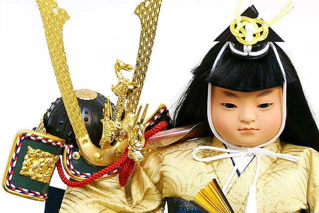 Amazon | 【五月人形】久月作 子供大将「風神 兜差」武者人形ガラス