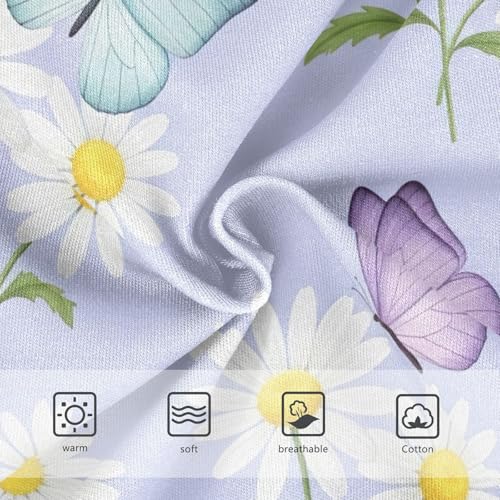 Butterflies Pastel Purple Toddler Girl Undies, Cotton Underwear Girls, 2T–8 Years3