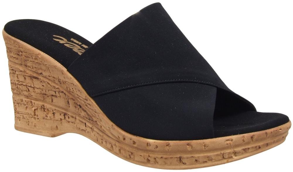 Onex Christina Women’s Wedge Sandal – Handcrafted Stretch Upper, Lightweight Comfort Sole, Slip-On Dress Sandal
