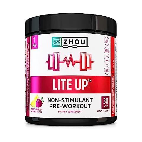Zhou Nutrition Lite Up Pre Workout Powder Cover