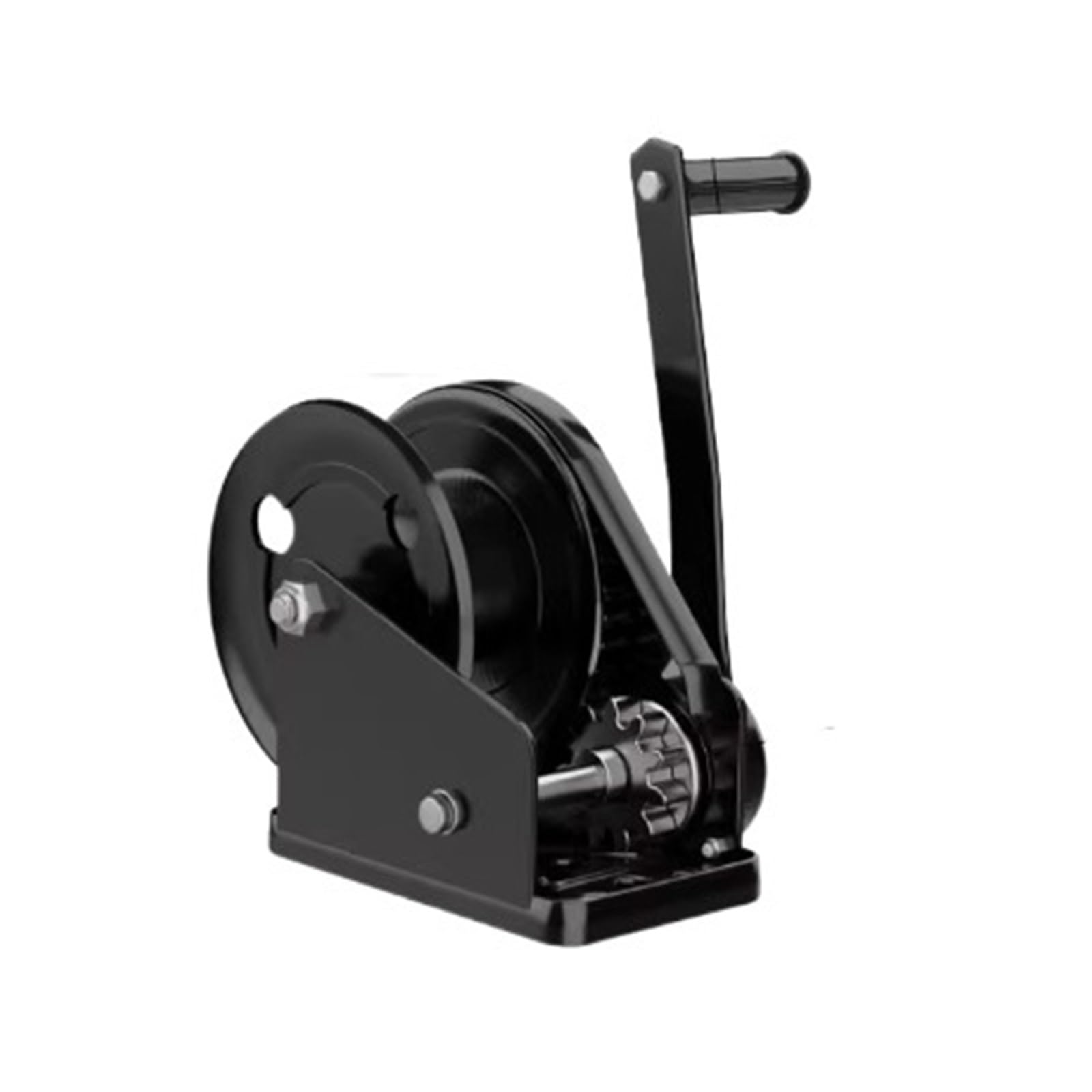 Argano manuale a cavo da 1200 libbre, argano manuale a cricchetto con manovella, con cavo metallico lungo 10-30 m e diametro 4 mm, gancio, freno automatico, argano manuale(Only winch)