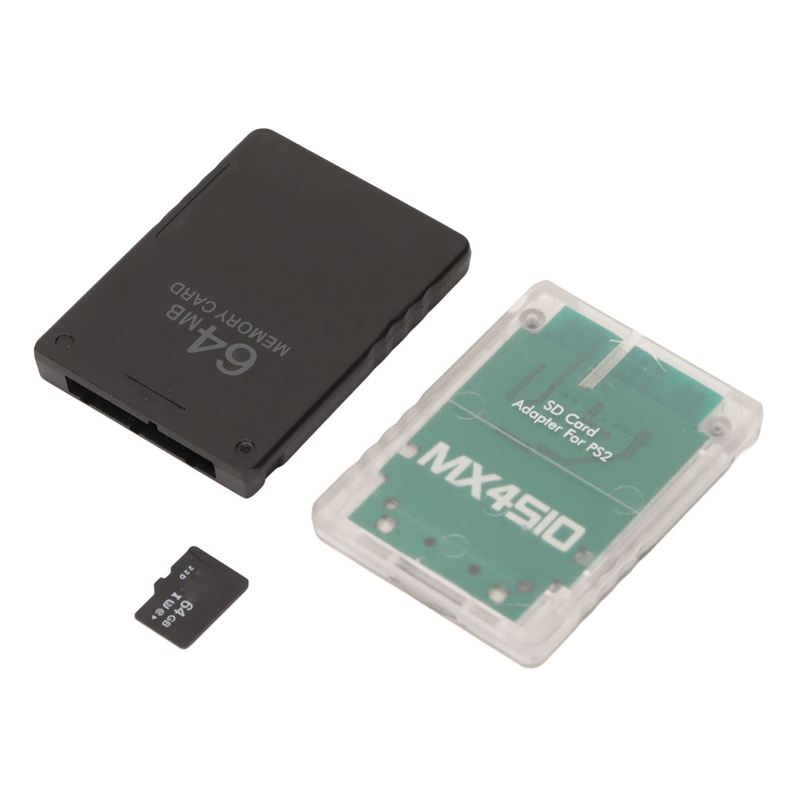 Adaptador de Lector de Tarjetas de Memoria para Tarjeta de Memoria 64G y de Juego FMCB de 64MB, Compatible con SCPH (Consolas Delgadas)