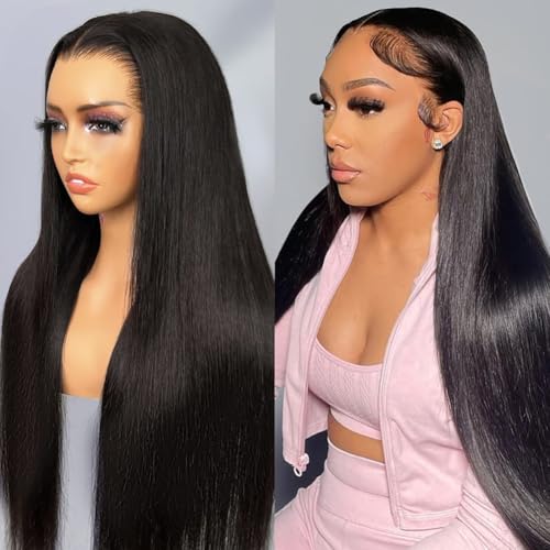 Image of ISEE Straight Glueless Wigs 13x6 HD Lace Frontal Wig for Women 18 Inch