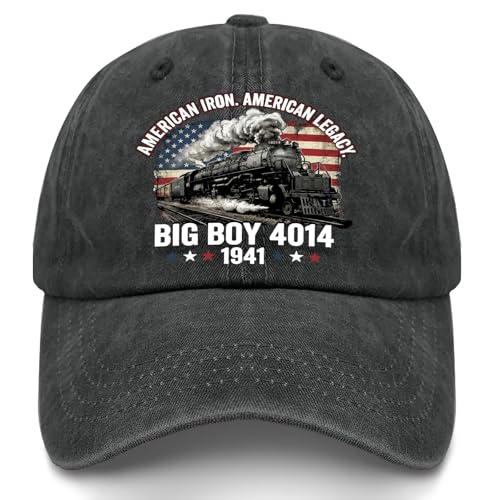 Big Boy 4014 Tour 2026 Hat Steam Locomotive Baseball Cap Vintage Railroad Gift for Railfans and Dads