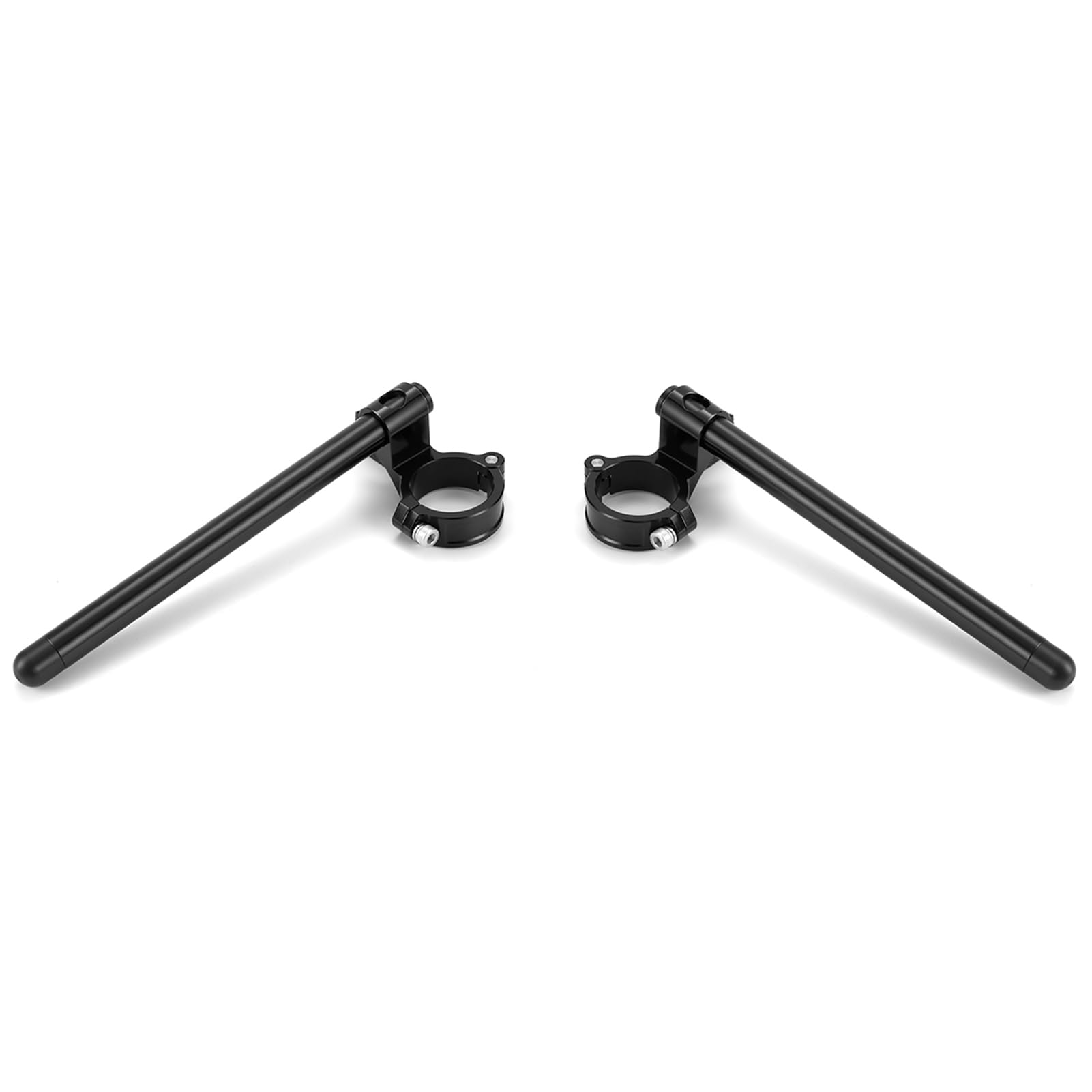 Fullibars Motorcycle Clip ons Handlebar diameter 48mm 2 piece Split Clip-ons assembly with 7/8" Bars Adjustable handlebars Universal cafe Racer handlebars