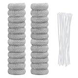 Washing Machine P Trap - The Key To A Clean And Fresh Home! 15 24PCS Lint Traps for Washing Machine, Stainless Steel Mesh Snare Trap Washer Hose Lint Catcher Laundry Mesh Washer Hose Filter with 24 PCS Cable Ties