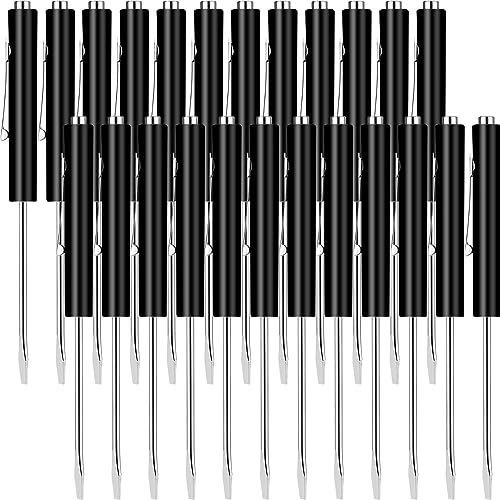 Image of 24 Pcs Pocket Screwdriver Mini Tops and Pocket Screwdriver with Magnet for Mechanical Electrician Technician Repair Tool (Black)