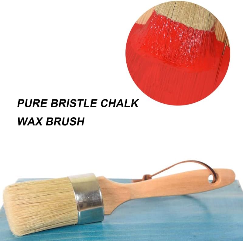 Paint Brushes,Angle Brushes,Paint Tools, Paint Brush Paint Brushes for Wood Furniture DIY Bristle Brush Painting Waxing Tool Wooden Handle