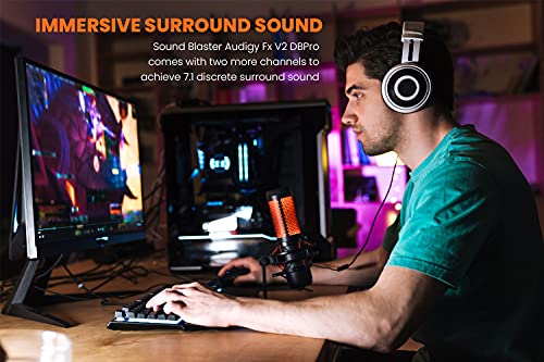 Creative Sound Blaster Audigy Fx V2 DBPro - Expansion Card for Sound Blaster Audigy Fx V2, with DSD256 Playback Support, 7.1 Surround Sound, and... - Image 5