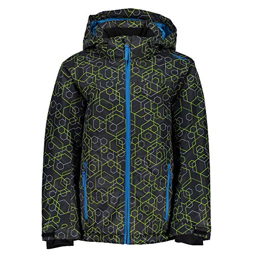 CMP Chaqueta de esquí Feel Warm Flat 5.000 39W1924, Niños, Antracite-Limegreen-B.co, 176
