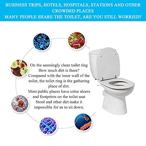 YLKCU Toilettensitzkissen, waschbare Toilettensitzbezüge Warmer Selbstklebender Wärmer Waschbare Gesundheit Toilettensitzbezug Pad Wiederverwendbarer Toilettensitzbezug, Weiß – Bild 5