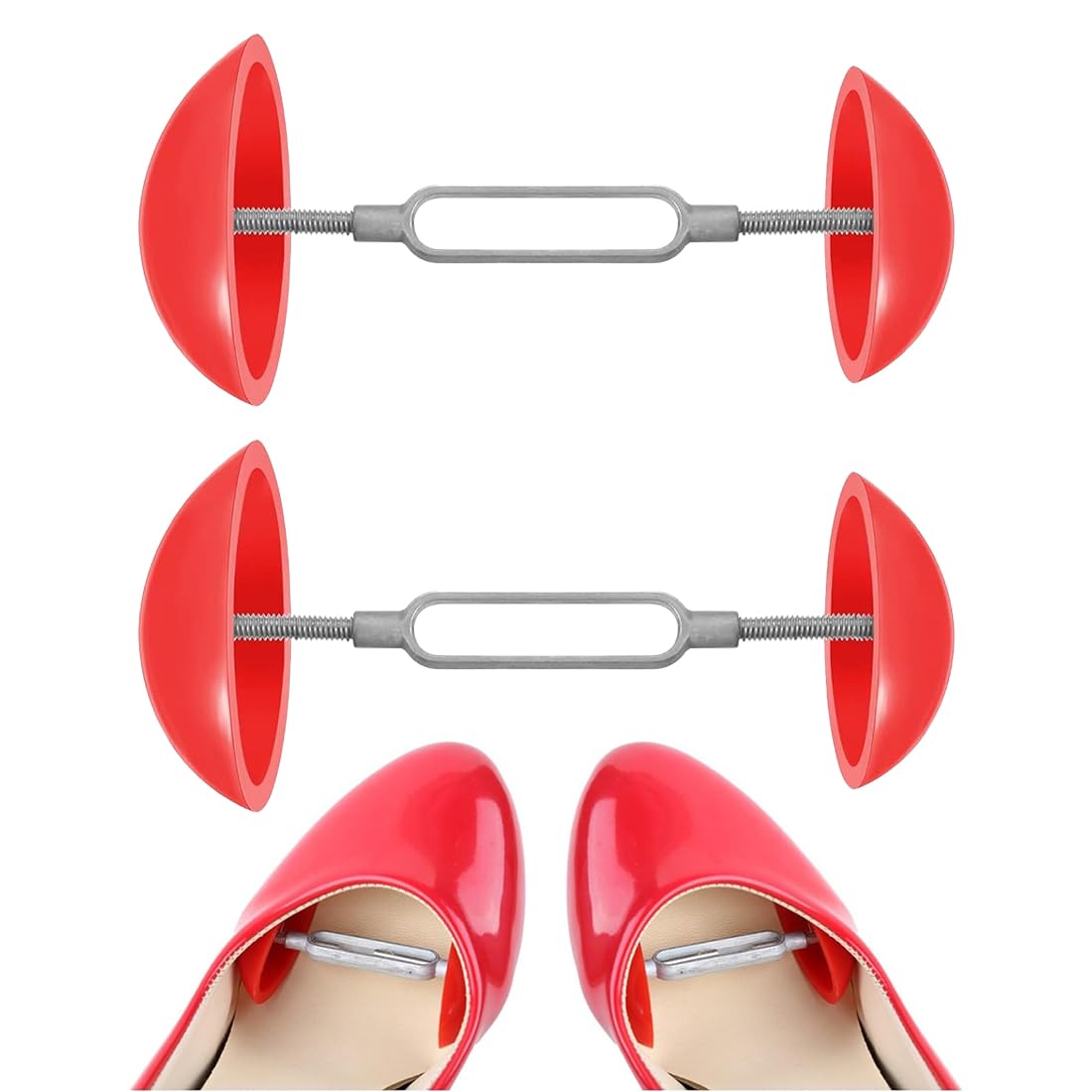 1 Par Ajustable Aparadores de Zapatos, Ampliador Universal para Deportivas, Zapatos de Cuero, Tacones Altos (Ajuste de Anchura 7-12 Cm)