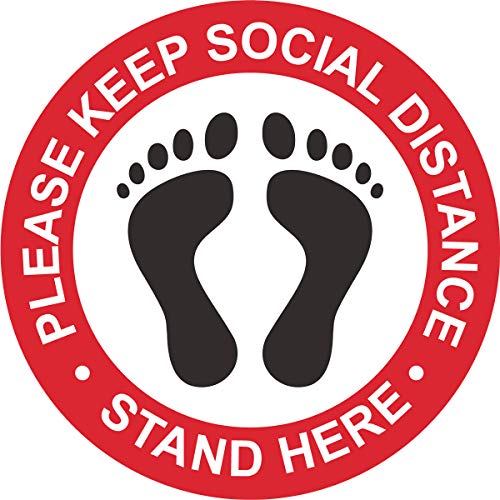  25 OFF 5 Pack Social Distancing Floor Decals 7 49 Coupon Code 