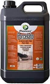 Limpa Porcelanato Desincrustante Pioneer 5L para Pisos Finos Limpeza Pesada Removedor de Sujeiras Encardidas e Rejuntes