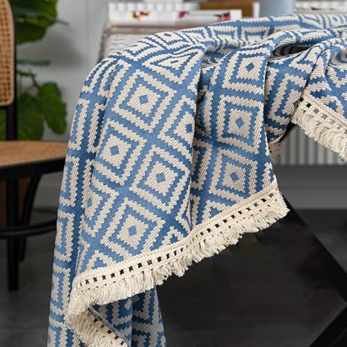 Nappe de table moderne avec franges géométriques pour protection - 4