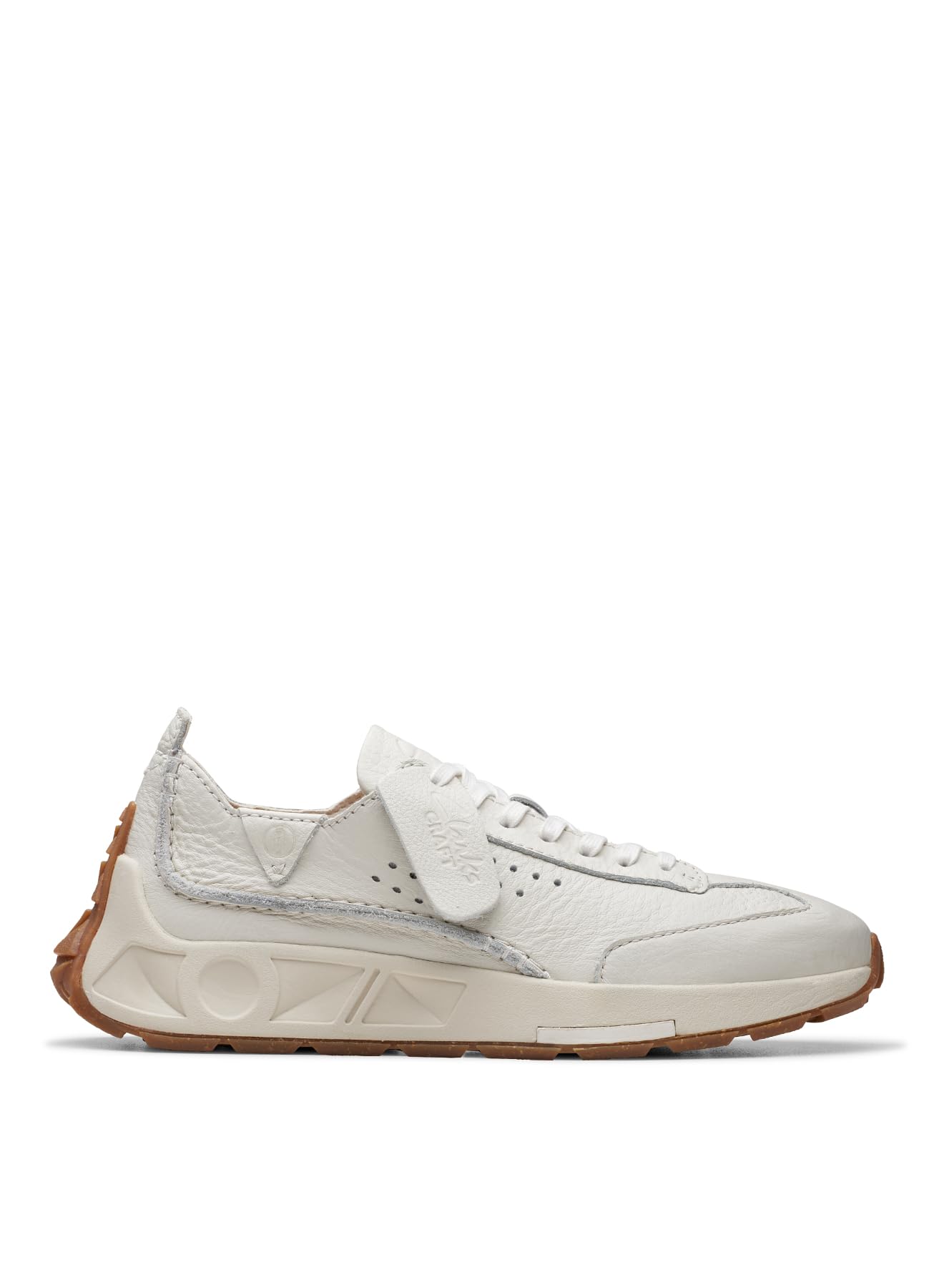 Clarks Women's Craft Speed Basket, Off White Lea, 39.5 EU