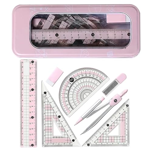 Ya en mundofriki.es: 7 Piezas Set de Geometría Compases Matemáticas,Juego de Geometría para Estudiantes,Compas Transportadora de Matemáticas con Regla,para útiles Escolares y Escolares