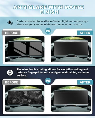 Image of CDEFG 2026 RAV4 Screen Protector Matte for 2026 Toyota RAV4 12.3-Inch Dash, Tempered Glass [No Glare & Fingerprint] for 2026 Toyota RAV4 Accessories 12.3 inch Instrument Panel