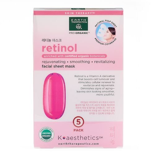 Earth Therapeutics 5pk. Retinol Face Masks Amazon.in Beauty