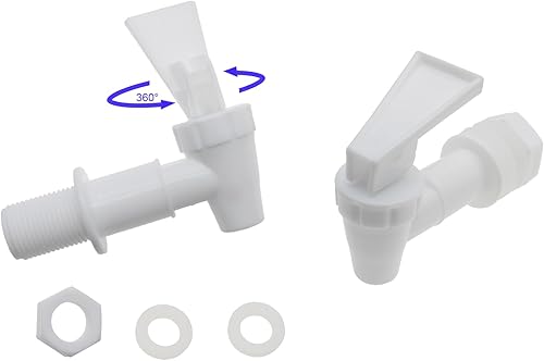 Miniatura 3 de 2 unids dispensador grifo plástico espita agua blanco reutilizable bebidas dispensador piezas para botella de agua