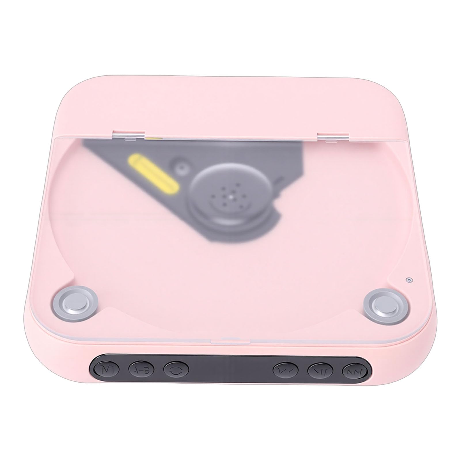 Cocoarm Lettore CD Portatile, Lettore CD Portatile Ricaricabile con Bluetooth 5.3, Doppi Altoparlanti Stereo, Batteria da 2000 MAh, Display LCD, Cuffie USB AUX per Casa, Auto all'aperto (PINK)