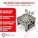 AGS Brass Annealer 3.2 – .50 BMG | Digital PWM Brass Annealing Machine for Reloading Brass Cases | Multi Caliber Inserts | Dual Torch Holder | Compact Rugged Reloading Machine