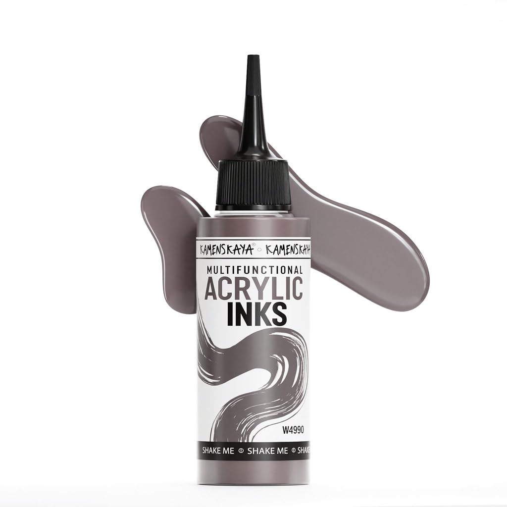 KAMENSKAYA Acrylic Inks for Artists - 'Mocha' Acrylic Ink, 3.38 Fl Oz (100 ml)