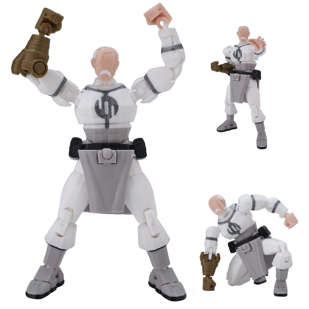 Jiumaocleu Mark Grayson Action Figure Mark Grayson Figures Anime 3D Printed Multi-Jointed Collectible Figurine with Accessories Parts Removable Decorations 14CM