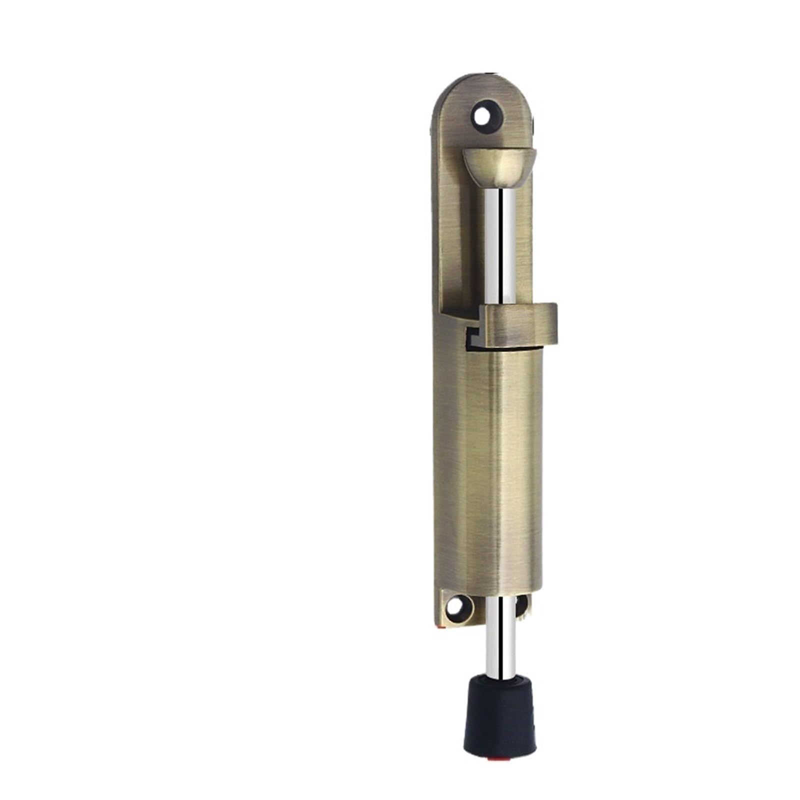 Door Stop Easy Step Door Stopper Kickdown Stop Spring Loaded Telescopic On/Off Holder Randomly Hardware(Big-Green Bronze)