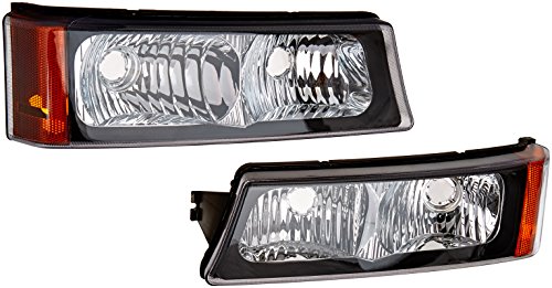 Spec-D Tuning 2LB-SIV04JM-RS Chevy Silverado Lt Ls/Avalanche 1500 2500 3500 Signal Bumper Lights Black