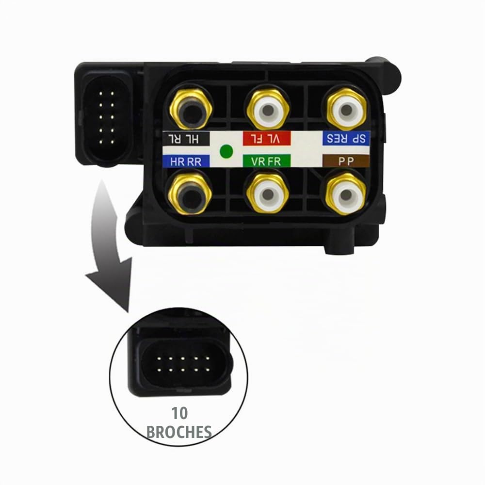 Bloc d'électrovannes de suspension pneumatique 4H0616013A pour Audi A6 C7 A7 Sportback A8 D4 Electrovanne 4H0616013 4H0616013B 3Y0616006