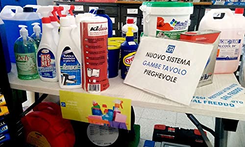 Meccanismo Sostegno Piedi Pieghevoli per Tavolo Regolabile Art.95 - Grigio Perla