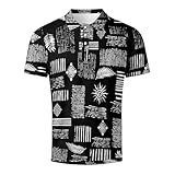 Camisa casual estampada blusa de moda para uso diario, manga larga, cómoda, holgada, elegante estampado floral, Negro , L