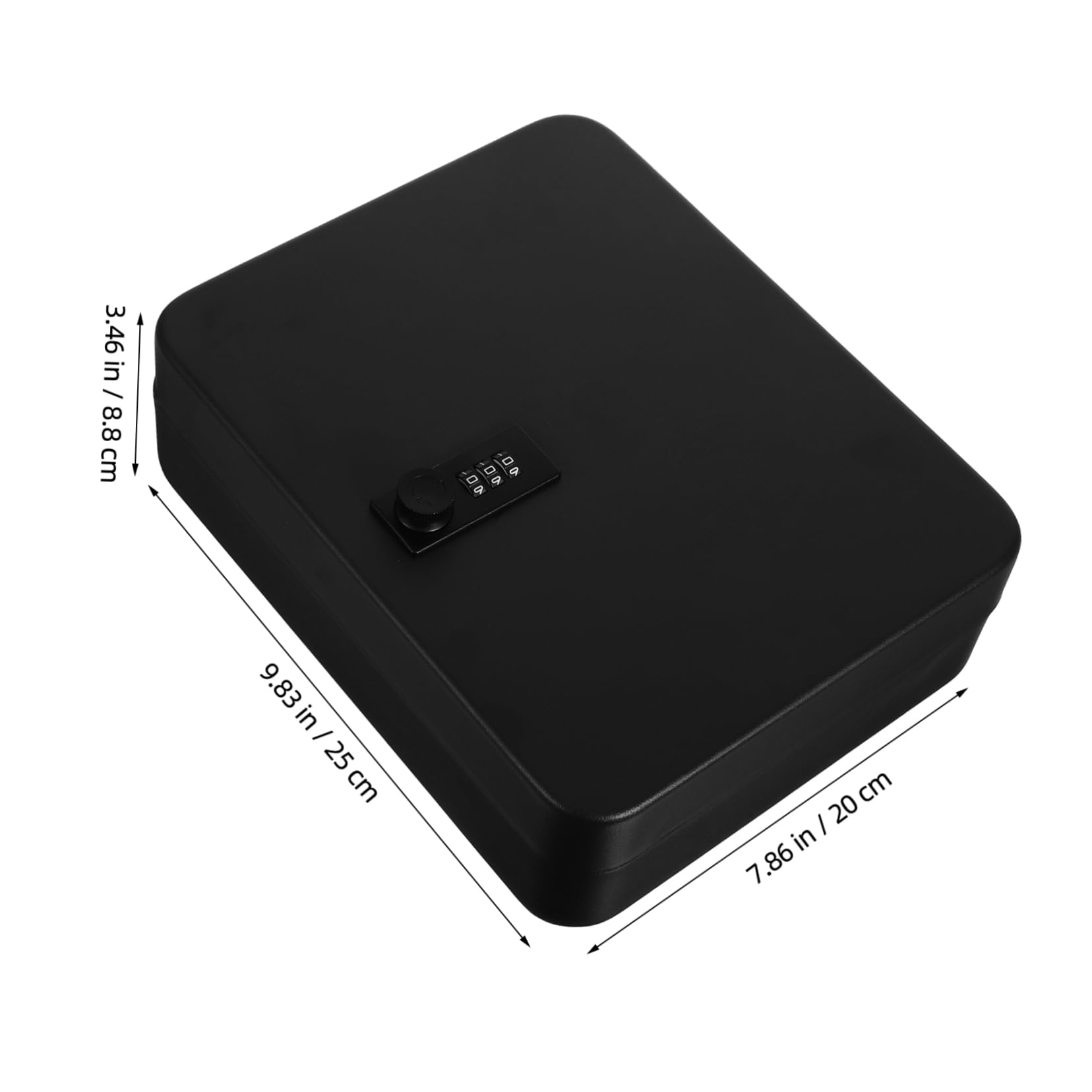 FRCOLOR 28-position Key Organizer Wall Mount Lock Box Combination Lock Efficient Key Storage for Home Office Car