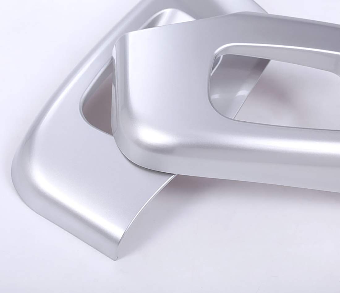Embellecedor Cubierta Marco Lateral Asiento Coche ABS Plateado