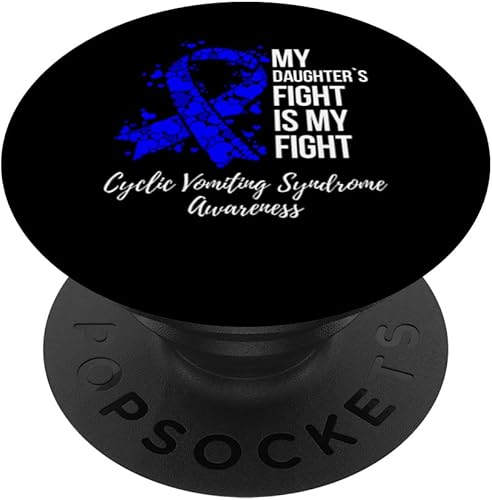 My Daughters Fight Cyclic Vomiting Syndrome CVS Awareness PopSockets Swappable PopGrip