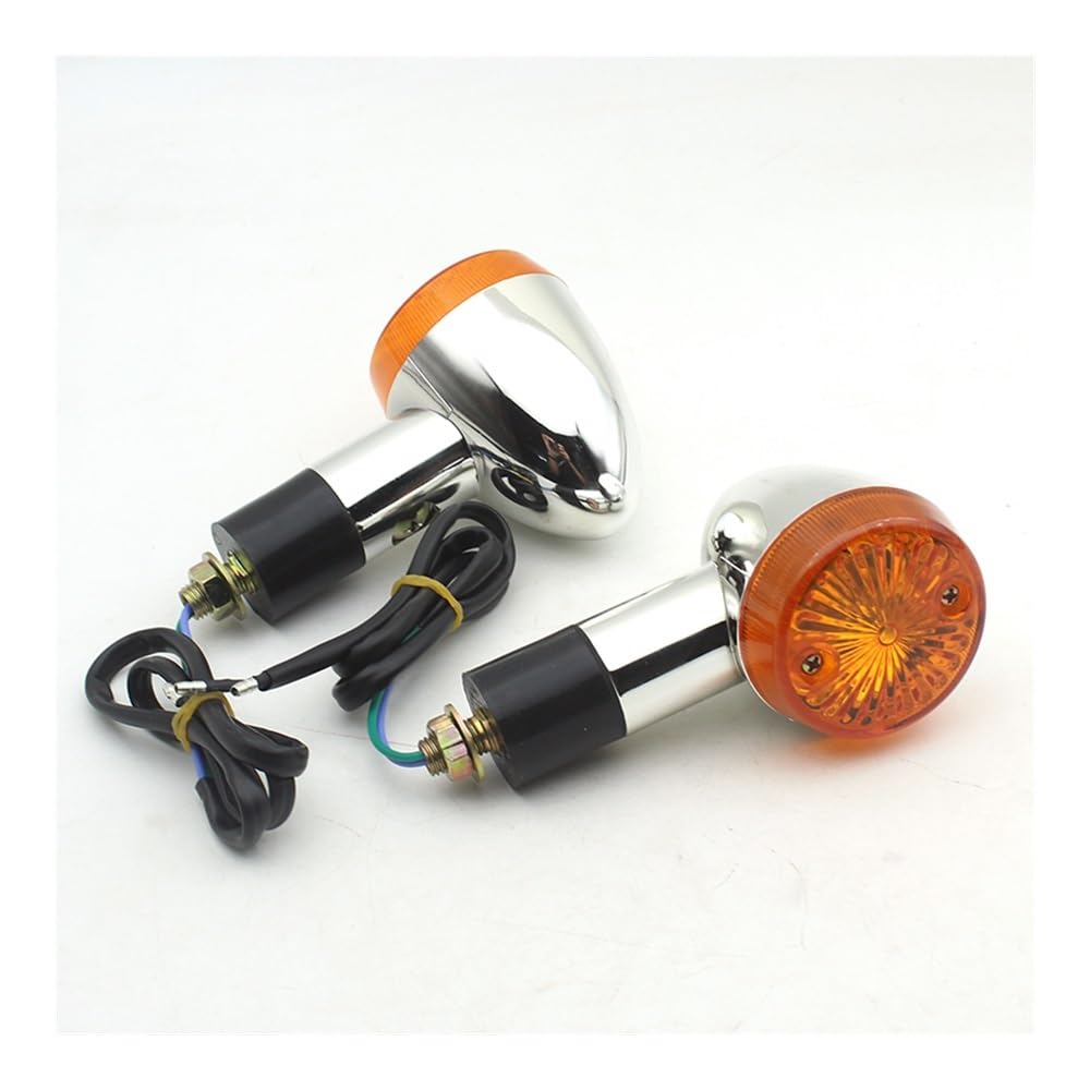 Indicador motocicleta intermitente Para Kaw&asaki VU&LCAN VN 500 750 800 900 1500 1600 1700 2000 Indicador De Señales De Giro De Bala De Motocicleta Clásica Personalizada