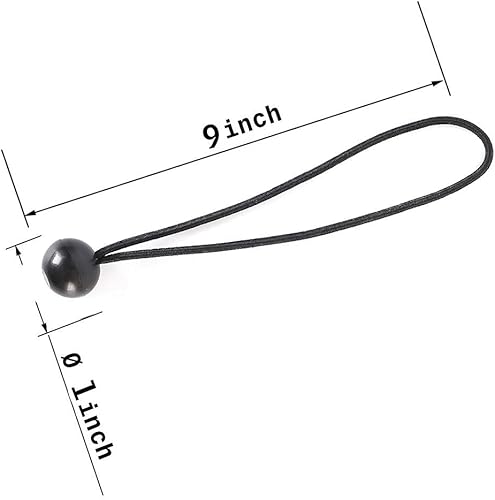 Miniatura 5 de XSTRAP STANDARD 28 cuerdas elásticas de bolas con cuerda elástica para toldo, lona, correas, tienda de campaña y alambres, adornos de Navidad para