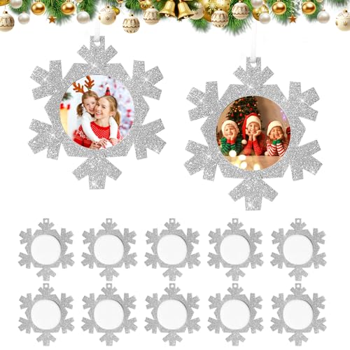 12 Stück Mini Bilderrahmen Weihnachten Filz zum Aufhängen...