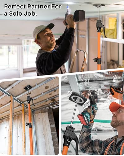 HOLOTHURIAN Cabinet Jack Support Pole, 49.2-114.2 inches Third Hand Tools Adjustable Support Pole, 3rd Hand Support System for Upper Cabinet Installation, 154 LB Capacity, 4-Pack