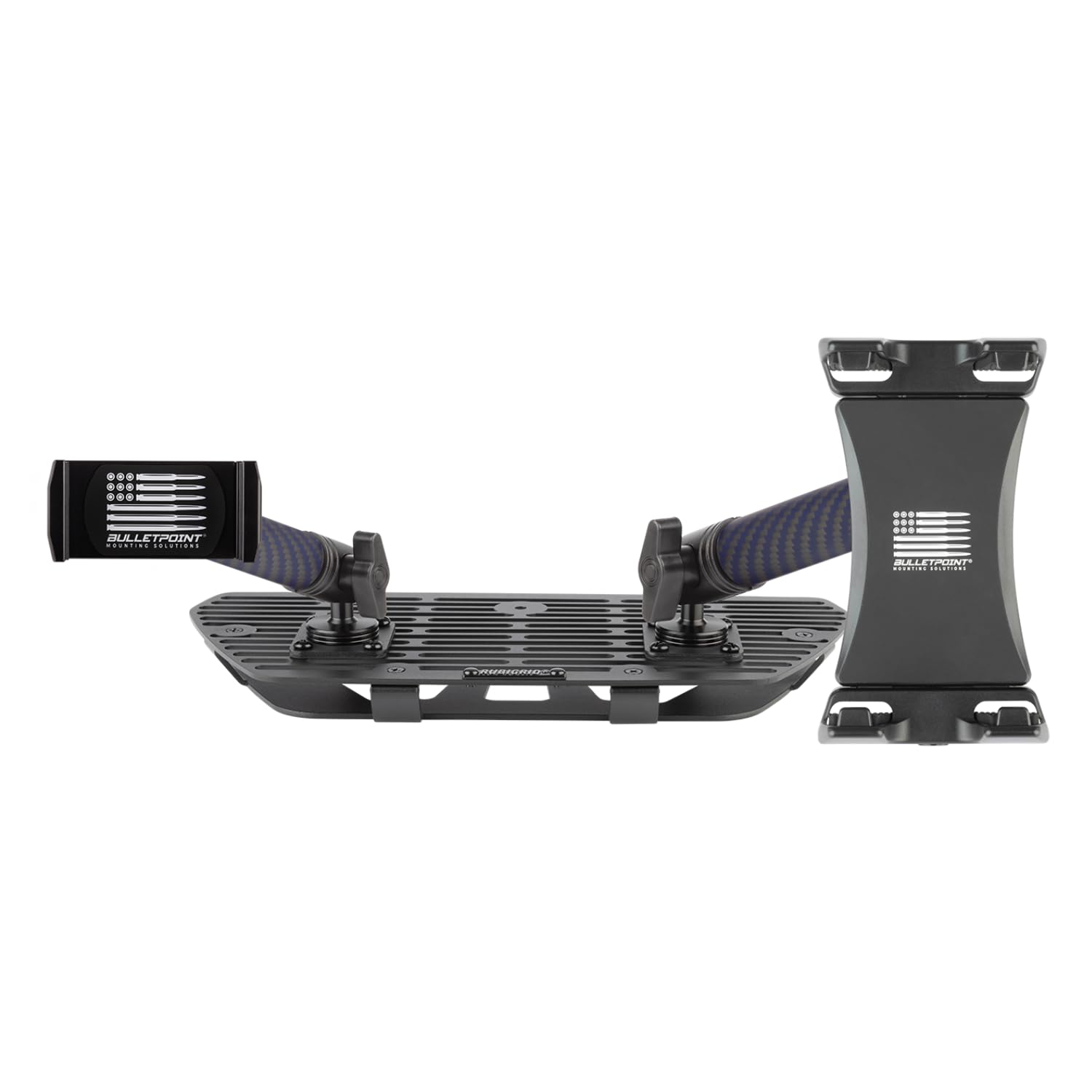 Bulletpoint Mounting Solutions RubiGrid Metal Dash Mount with Phone Holder Tablet Holder Bundle Compatible with 2022-2024 Nissan Frontier