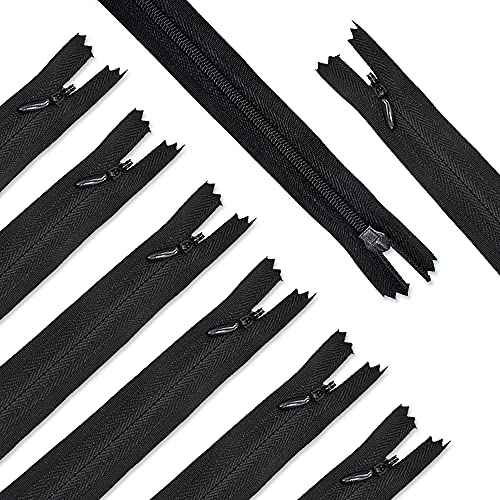 Renashed Nylon #3 Invisible Zippers 45pcs 21.5 Inch for Tailor Sewer Sewing Craft Crafter's Special Black