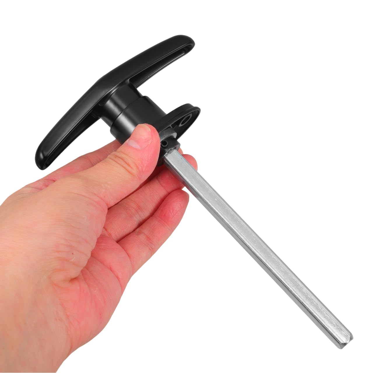 Serrure de Porte de Garage T-handle avec Clé de Zinc Poignée de Verrouillage pour Bâtiments Extérieurs