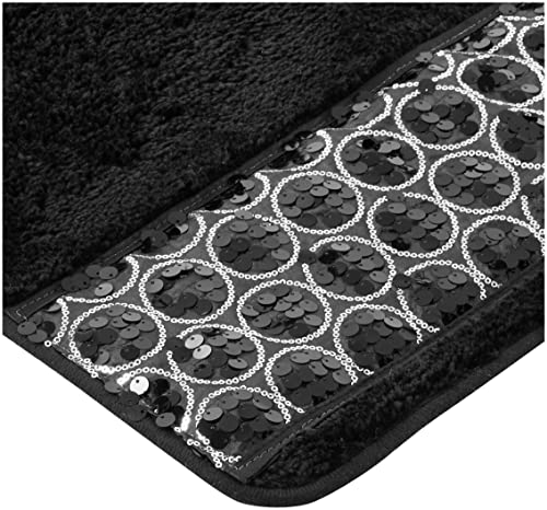 Popular Bath Sinatra Black, Polyester, 2'10" x 1'9" (Rectangular), 53 x 86 cm (Rectangular) - Image 2