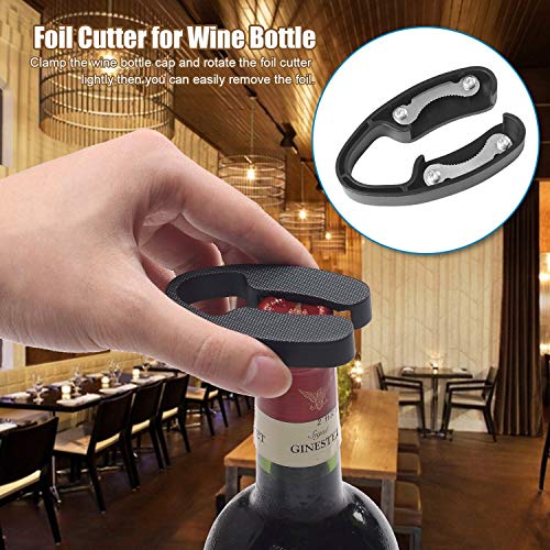 JTTVO Rabbit Wine Bottle Opener-2020 Upgraded Corkscrew Wine Opener Kit with Foil Cutter & Extra Spiral