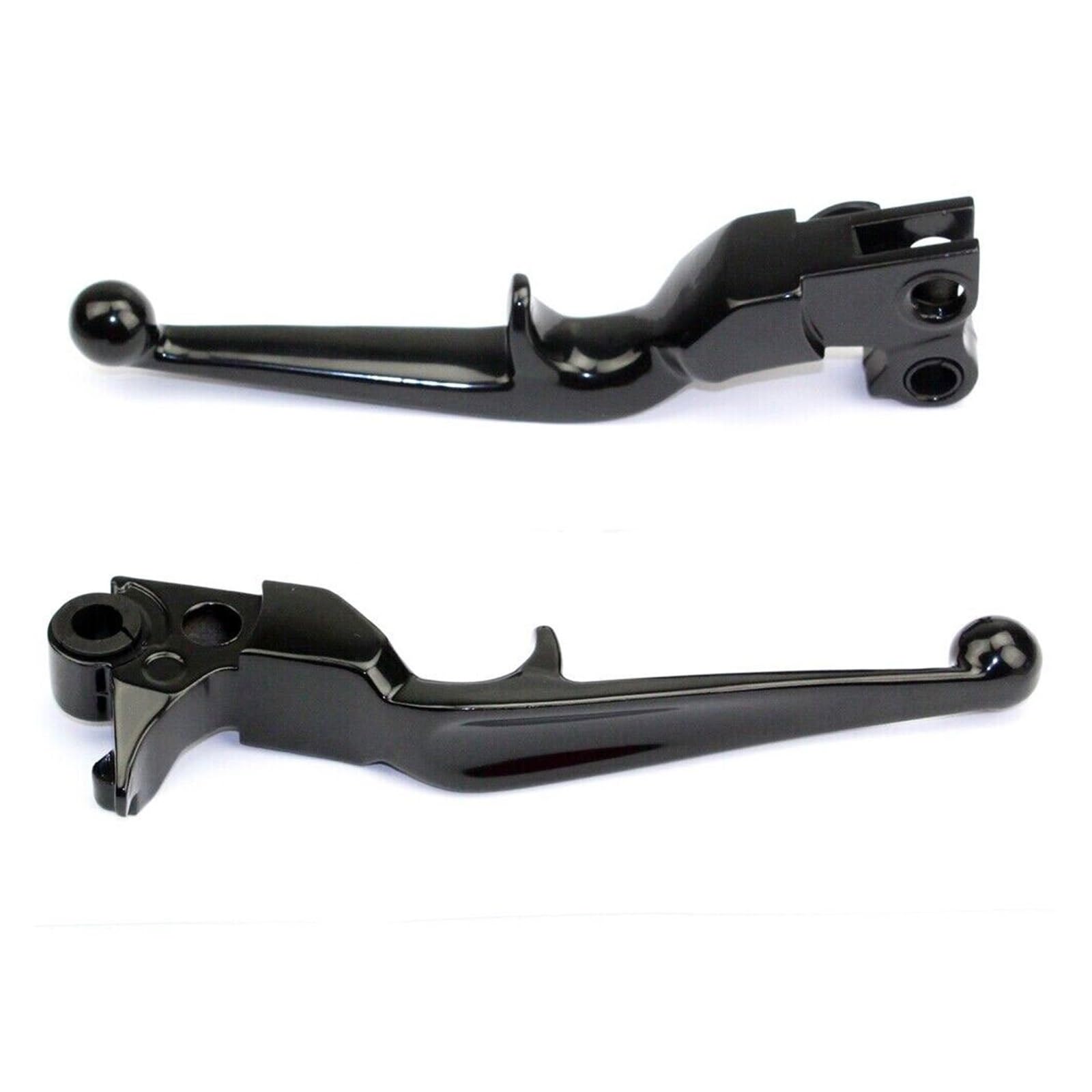 Mwbdjfod Black Chrome Motorcycle Aluminum Pump Handle Lever Brake Clutch For Ha&Rley Dyna Sportster Xl883 Xl1200 Softail Touring Flhr 1996-2010 Handlebar Clutchs Brakes Levers