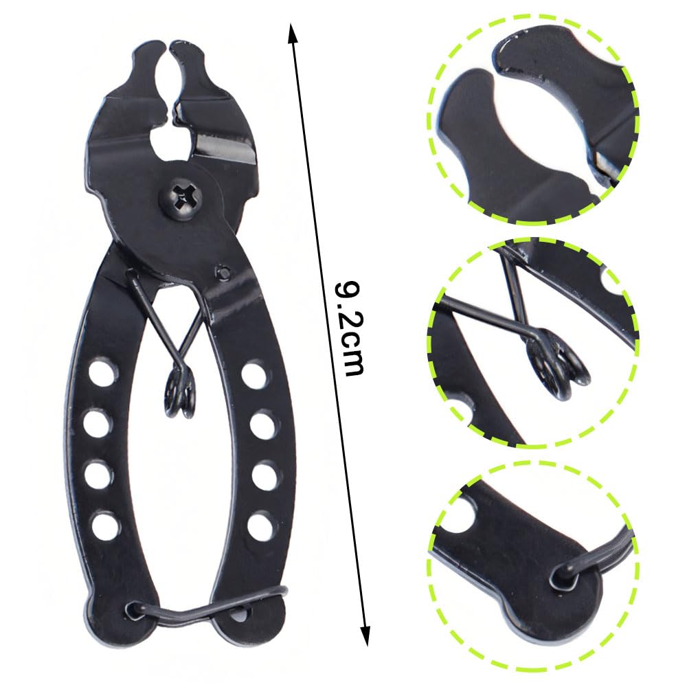 JIARIENBAO 3 Pcs Bicycle Chain Repair Tool Kit Bike Link Plier Chain Measuring Ruler Bike Chain Tool for Road Mountain Bike - Image 3