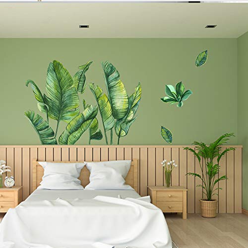 Vinilos Decorativos Hojas Tropicales Verdes 29.5x43.3 in miniatura 6