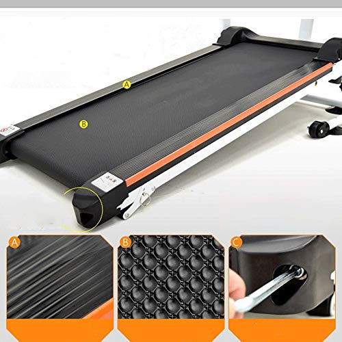 Image of Treadmill,Folding Treadmills for Home with Incline, Mechanical Foldable Walking Machine Home Fitness Equipment Sports Equipment Aerobic Equipment (Red)