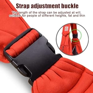   Tomkas-Dog-Carrier-Sling-with-Adjustable-Buckle-Strap-Zip-Pocket-Snap-Closure-for-pet-Puppy-cat-M-Adjustable-for-3-10-lbs-Red